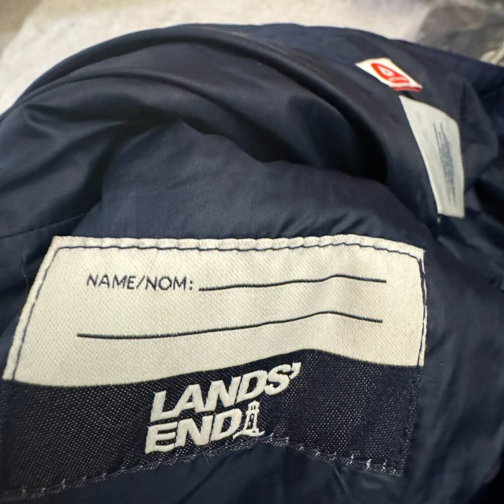 Lands End lightweight puff jacket for girls - Picture 4 of 5